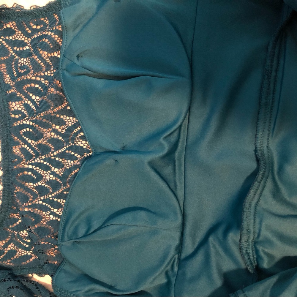 B Darlin Teal Lace Sleeveless Dress, Size 5/6 - Picture 7 of 9